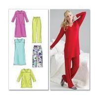 McCalls Ladies Easy Sewing Pattern 6474 Pyjamas & Nighties