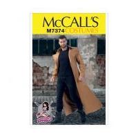 McCalls Mens Sewing Pattern 7374 Collared & Seamed Coats