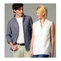 McCalls Ladies & Men\'s Sewing Pattern 6932 Shirts & Blouse Tops