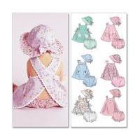 McCalls Toddlers Sewing Pattern 6303 Dresses, Panties & Hats