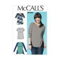 mccalls ladies easy sewing pattern 7286 panelled jersey knit tops