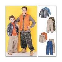 McCalls Childrens Sewing Pattern 6222 Shirt, Gilet & Pants