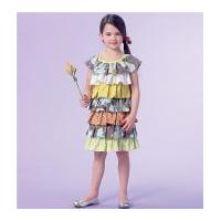 McCalls Girls Easy Sewing Pattern 7179 Ruffle Dresses