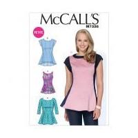 McCalls Ladies Easy Sewing Pattern 7326 Fit & Flare Tops