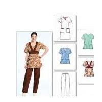 McCalls Ladies Sewing Pattern 5895 Workwear Uniforms Tops, Dress & Pants