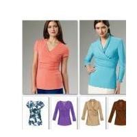 McCalls Ladies Sewing Pattern 6513 Close Fit Jersey Tops