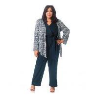 mccalls ladies plus size easy sewing pattern 7135 dress jumpsuit jacke ...