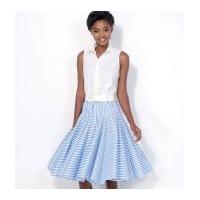 McCalls Ladies Sewing Pattern 7097 Very Full Swirly Skirts