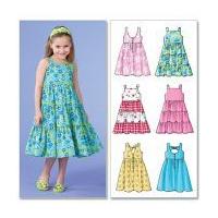 McCalls Girls Easy Sewing Pattern 7222 Dresses in 8 Styles