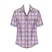 McCalls Men\'s Sewing Pattern 6044 Long & Short Sleeve Shirts
