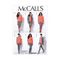 McCalls Ladies Sewing Pattern 7331 Cardigan, T Shirt, Pencil Skirt & Leggings