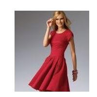 McCalls Ladies Sewing Pattern 6834 Semi-Fitted Flared Pleated Dresses