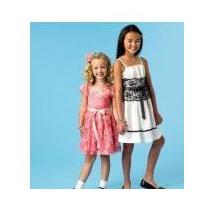 McCalls Childrens Sewing Pattern 6880 Girls Special Occasion Dresses & Sash