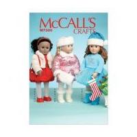 McCalls Doll Clothes & Toys Easy Sewing Pattern 7300 Clothes & Christmas Accessories