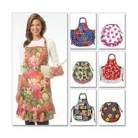 mccalls ladies easy sewing pattern 5284 aprons