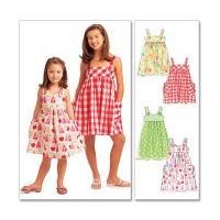 McCalls Childrens Easy Sewing Pattern 5613 Summer Pinafore Dresses