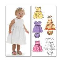 McCalls Toddlers Easy Sewing Pattern 6015 Summer Dresses, Panties & Headband
