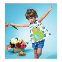 mccalls baby toddlers easy sewing pattern 6541 top dress shorts appliq ...