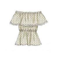 mccalls ladies easy sewing pattern 6558 elasticized tops dresses