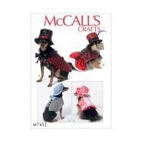 McCalls Pets Sewing Pattern 7452 Dogs Steampunk Pet Costumes