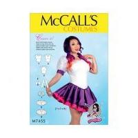 McCalls Ladies Sewing Pattern 7455 Skirted Leotards with Mix & Match Design Variations