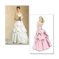 mccalls ladies sewing pattern 5321 wedding dress corset top skirt