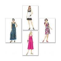 mccalls ladies easy sewing pattern 5893 summer dresses in 4 lengths