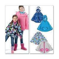 McCalls Childrens Easy Sewing Pattern 6431 Girls Ponchos