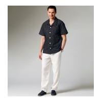 mccalls men learn to sew sewing pattern 6972 shirt shorts pants