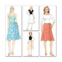 McCalls Ladies Easy Sewing Pattern 5430 Wrap Skirts