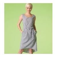 McCalls Ladies Easy Sewing Pattern 7120 Simple Dresses & Belt