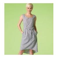 mccalls ladies easy sewing pattern 7120 simple dresses belt