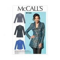 McCalls Ladies Easy Sewing Pattern 7288 Fitted Unlined Jackets with Cup Sizes