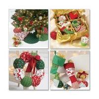 McCalls Crafts Sewing Pattern 6453 Christmas Ornaments, Wreath, Tree Skirt & Stocking