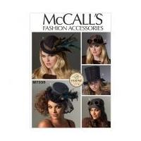 McCalls Ladies Sewing Pattern 7335 Hats in 5 Styles