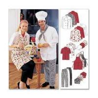 McCalls Ladies & Men's Sewing Pattern 2233 Chef Uniform & Aprons