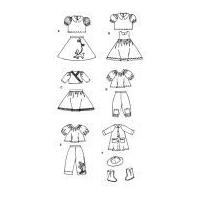 McCalls Crafts Sewing Pattern 4066 Summertime Doll Clothes