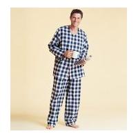 McCalls Men's Easy Sewing Pattern 4244 Dressing Gown & Pyjamas