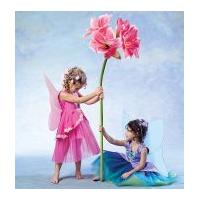 mccalls childrens sewing pattern 4887 fairy costumes with wings