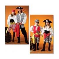 McCalls Family Unisex Sewing Pattern 4952 Pirate Costumes