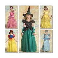 McCalls Girls Sewing Pattern 5494 Princess, Snow White & Witch Costumes