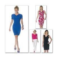 McCalls Ladies Sewing Pattern 6282 Lined Top & Dresses