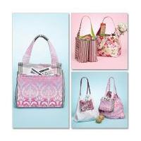 mccalls accessories sewing pattern 6297 totes hand bags