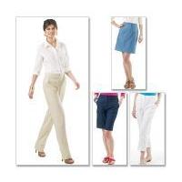 McCalls Ladies Sewing Pattern 6361 Skirt, Shorts & Pants In 2 Lengths