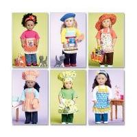 McCalls Crafts Sewing Pattern 6451 Doll Clothes, Bag, Towel & Cat