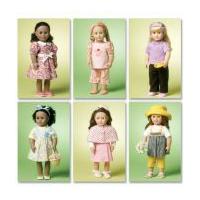 McCalls Crafts Sewing Pattern 6526 Doll Clothes Complete Wardrobe
