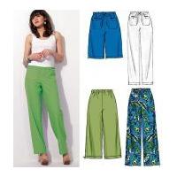McCalls Ladies Easy Sewing Pattern 6568 Straight-Legged Shorts & Pants