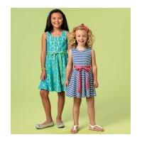 mccalls childrens easy sewing pattern 6915 pullover jersey dresses
