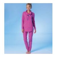 mccalls ladies easy sewing pattern 7061 pyjamas night dress slippers