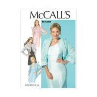 McCalls Ladies Easy Sewing Pattern 7289 Unlined Shrugs in 4 Styles